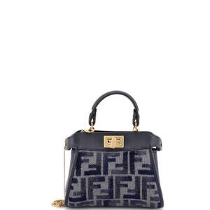 Fendi Peekaboo Bag Zucca Embroidered #225842F11B